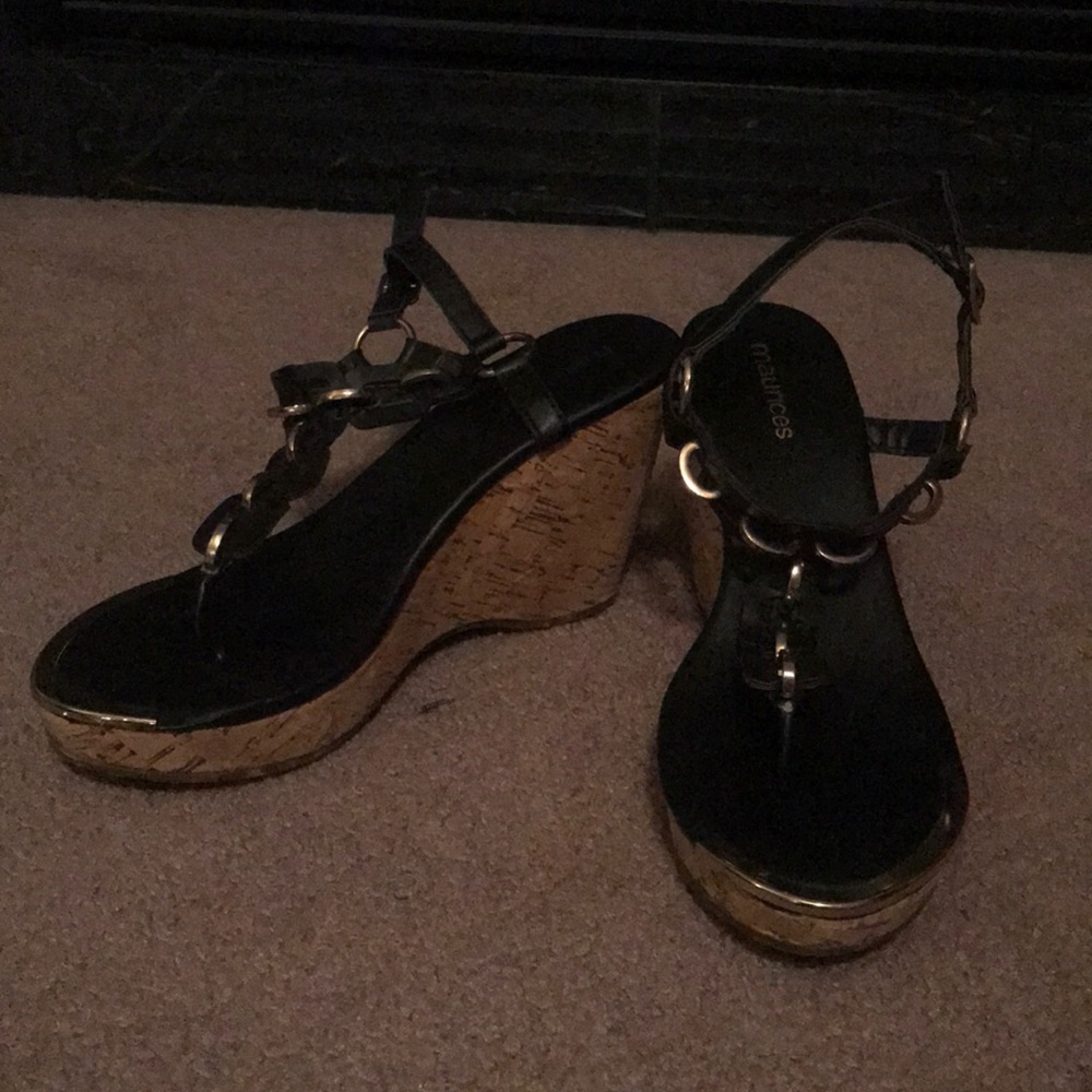 Black and Gold Wedges